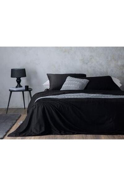 English Home Set cuvertură de pilota Aurora Silky Touch King Size 240x220 Cm Negru