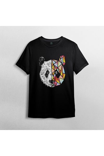Pixxa Μοντέλο μπλουζάκι Panda 100% Cotton Crew Neck - 1