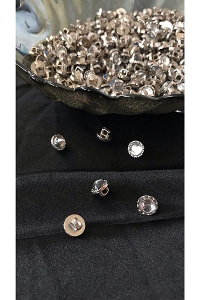Ozpas Jewelled Footed Button 9mm 1 Pack 10 Pieces