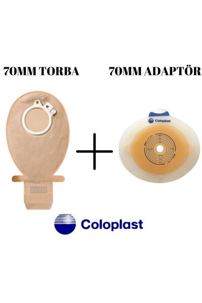 Coloplast - Kolostomi Torbası 70mm 10387 + Adaptörü 70mm 10045 - 1 Adet