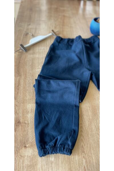 Modoo Tekstil Women's Navy Blue Elastic Leg Sweatpants