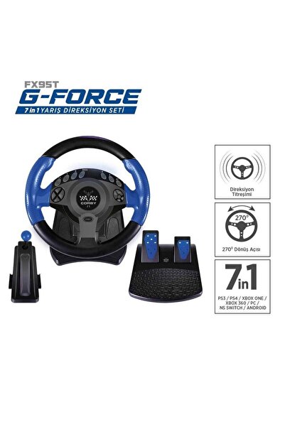 Life Teknoloji Corby Fx95t G-force 270 Derece Titreşimli 7 In 1 Direksiyon Ya...