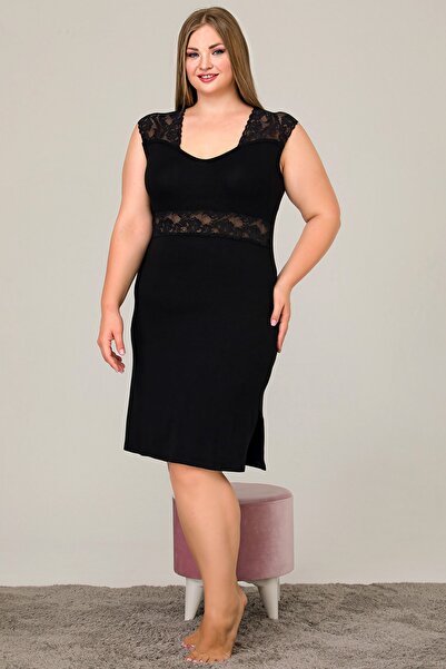 Jenny Daphne Великий розмір Батталь Туніка Нічна сорочка - 8891