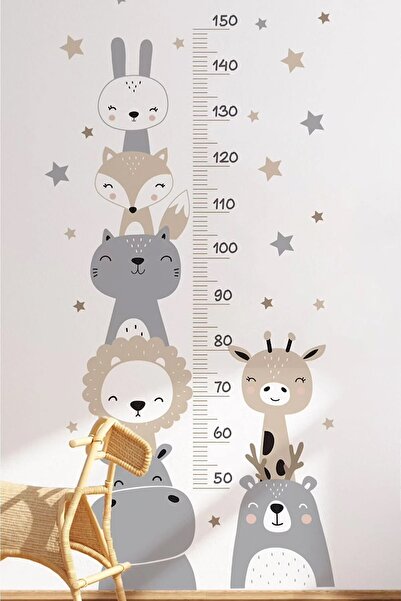 PANDA SOKAĞI Cute Friends - Children's Room Wall Sticker, Nursery, School, Kindergarten and Change the Air of Your Room
