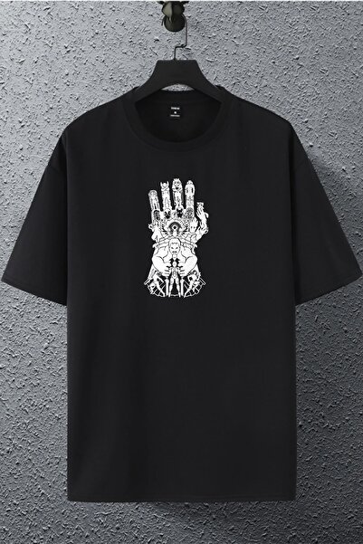 macklin Unisex Women Men Marvel Avengers Infinity Gauntlet Printed Oversize T...