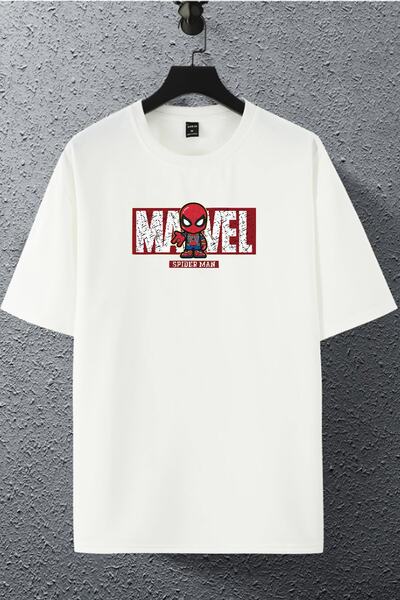 macklin Tricou oversize unisex, femei, bărbați, cu imprimeu cu personaje Marv...