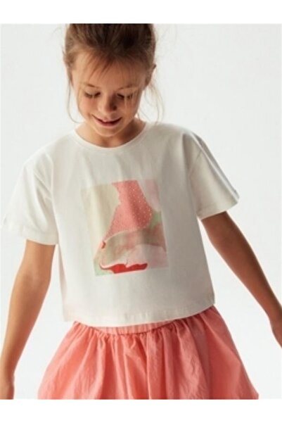 NK Κοριτσίστικη βαμβακερή πέτρινη μπλούζα Panorama