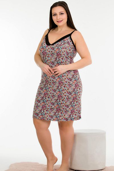 Jenny Daphne Cămașă de noapte tunică Battal Plus Size 8723
