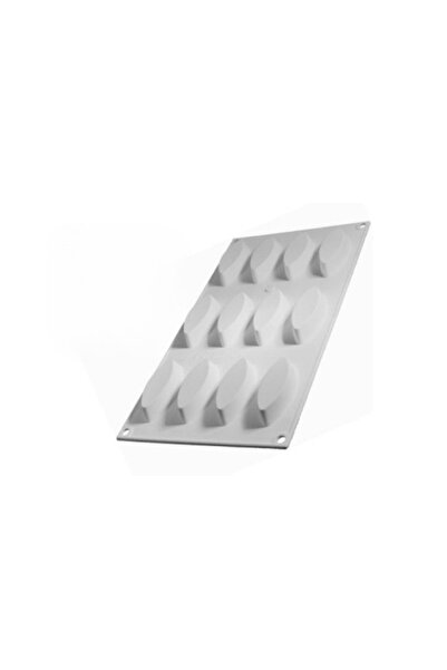 DEPPOSITE Silikon Kek Kalıbı 12 Li Küçük Mekik 30x17,5 Cm