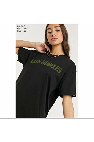 machiavelli تيشيرت أسود كبير الحجم مطبوع من لوس أنجلوس