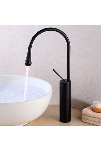 Fause High Bowl Sink Faucet Pelicano Black Ksl105-b
