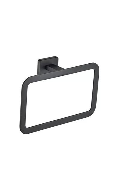 Fause Halka Daire Havluluk Line Siyah