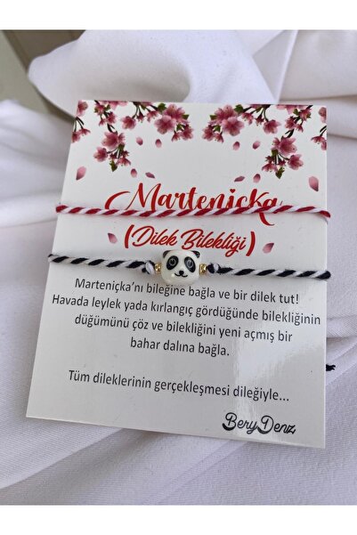BeryDenz Marteniçka Ve Seramik Boncuklu Bileklik(kartlı)