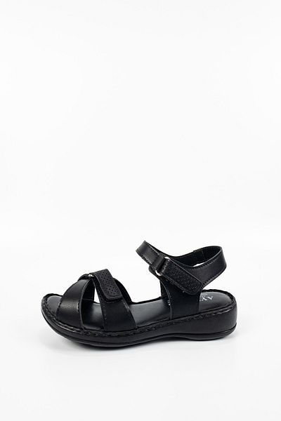 Ayzen Women's Black Soft Strappy Sandals