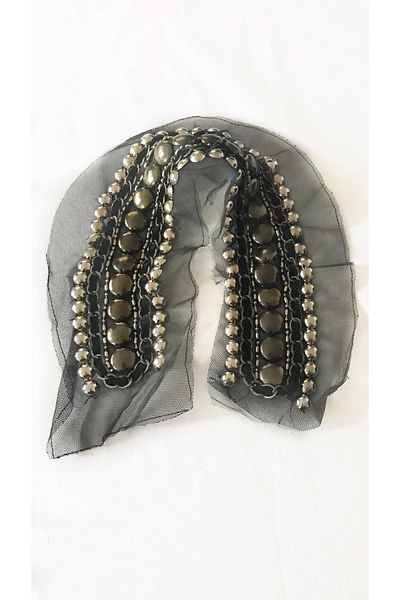 Ozpas Black Jewelled Collar 45cm