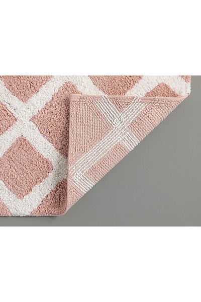 English Home 60x90 εκ. Βαμβακερό Χαλάκι Μπάνιου - Powder-Ecru