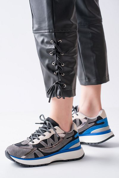 MASSOLE Pantofi sport premium pentru femei, negru, cu culori mixte, ocazional, stil elegant