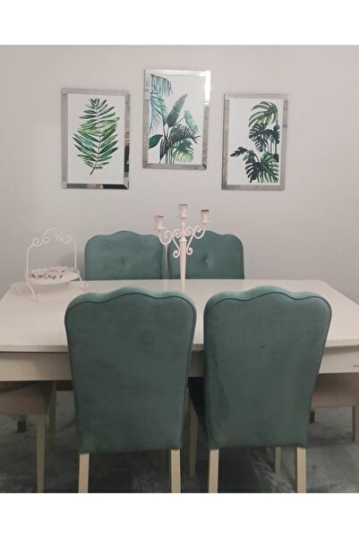 YOKTAYOK Yaprak Desen Pleksi Çerçeveli Tablo