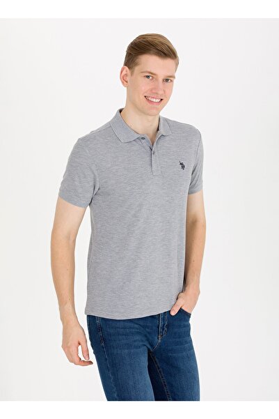 U.S. Polo Assn. Γκρι Melange Ανδρικό μπλουζάκι πόλο Gtp04ıy023