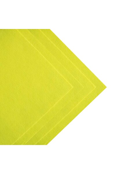 garaccu Sarı Ince Keçe Kumaş 1 Mm Kalınlığında 50x100 Cm Ölçülerinde Ince Rul...