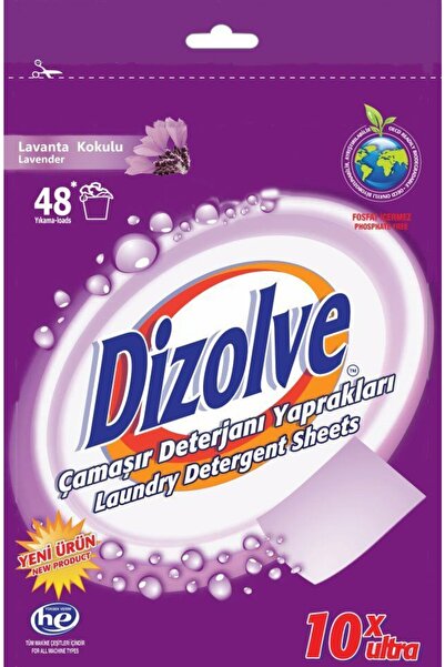 DIZOLVE Yaprak Çamaşır Deterjanı Lavanta Kokusu (48 Adet)