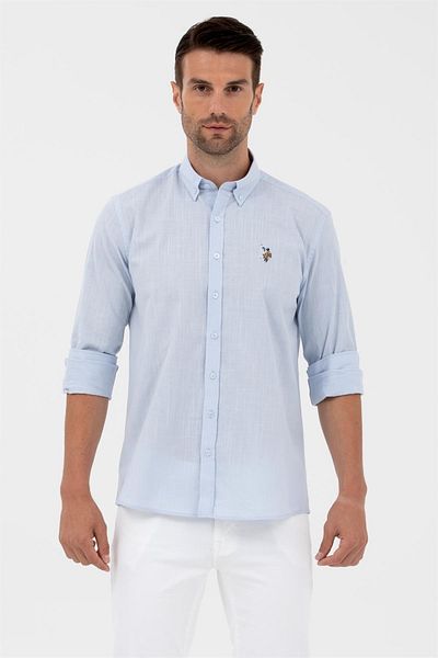 U.S. Polo Assn. U.s.polo Assn мъжка ленена риза Enzogl023y U.kol 1570318