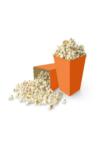 asöy Orange Corn Box Orange Popcorn Box Orange Popcorn Box 8 Pieces