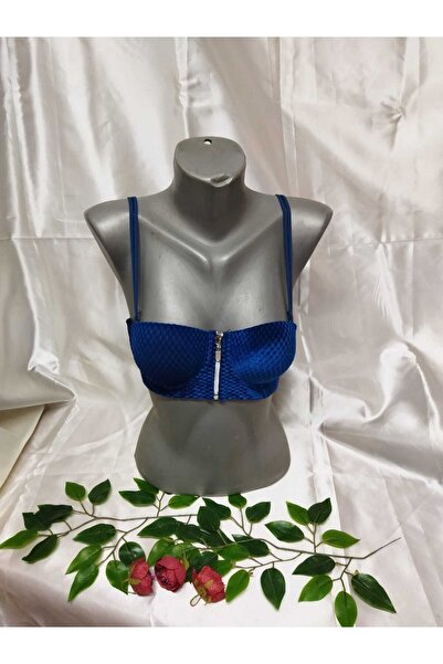 Noksivya Dolgulu Önden Fermuarlı Sütyen