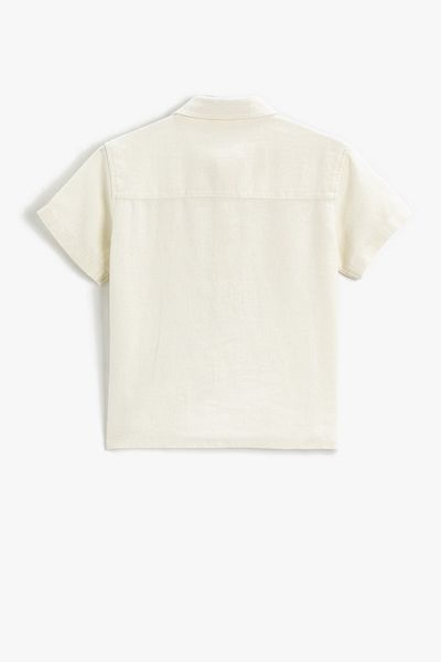 Koton Hemd - Ecru - Regular Fit