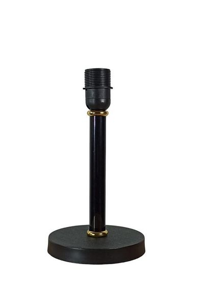 Art&Gift Black Lampshade Base - Metal Body and Gold Detail