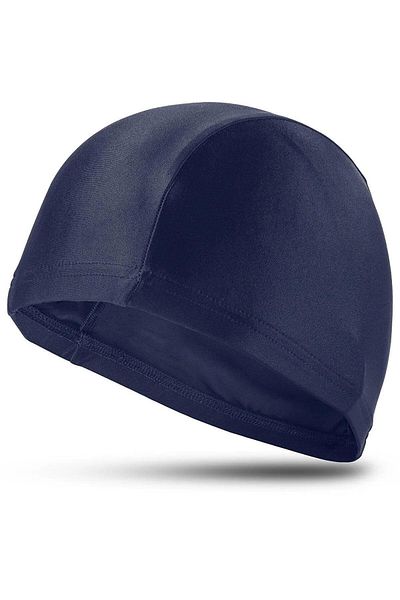 Soft Kare Шапка за плуване от 2 части Гъвкава материя от ликра Шапка за басейн Морска плувна шапка от плат