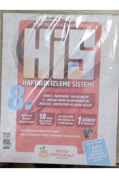 Şeker Portakalı Yayıncılık 8. Sınıf 1. Dönem His ( Haftalık Izleme Sistemi ) ...