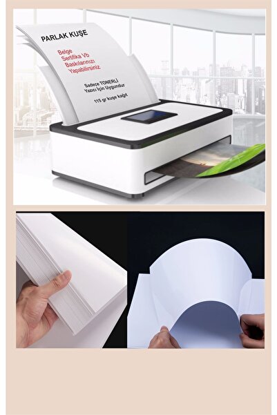 Hsn A4 Kuşe Kağıt Parlak Ince 100 Adet