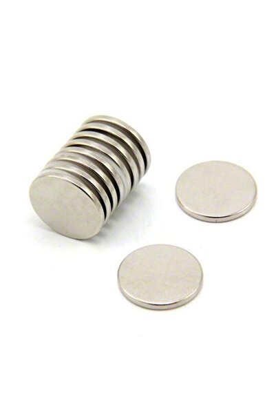 Dünya Magnet 4 Adet Yuvarlak Neodyum Mıknatıs Magnet - 12 X 2 Mm