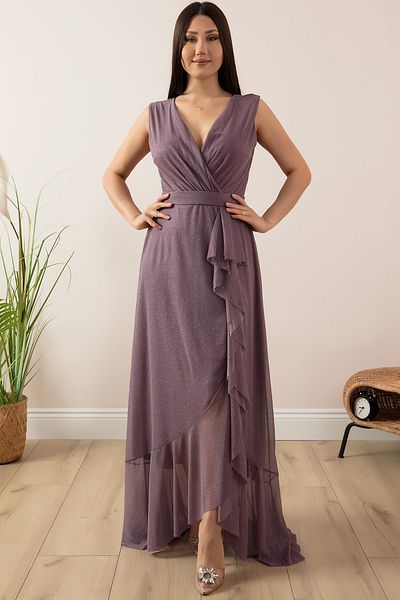 PULLIMM Zero Sleeve Double Breasted Long Dress 13394