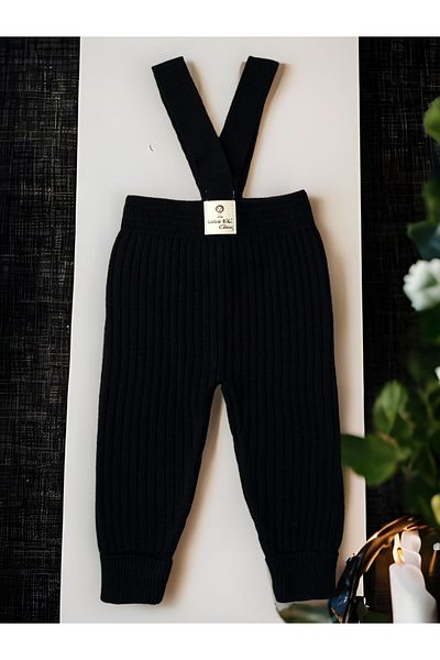 gogo bici Flexible Knitwear Salopet Tights - Cross Strap, Adjustable Length Jumpsuit Baby Kids