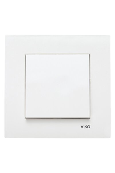 VİKO Karre Anahtar Elektrik Anahtarı Çerçeveli Beyaz