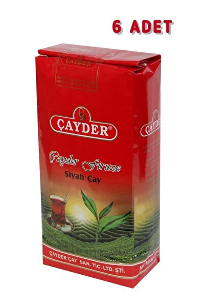 ÇAYDER Firuze Ilk Hasat Çayı Siyah Dökme Çay 1 Kg (6 Adet)
