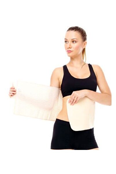ORLEX Abdominal Medikal Karın Korse Havlu Pedli Beden S