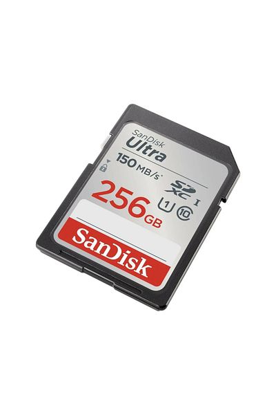 SanDisk بطاقة ذاكرة Ultra 256 جيجابايت 150 ميجابايت/ثانية Sdhc/sdxc فئة 10 Uhs-i Sdsdunc-256g-gn6in