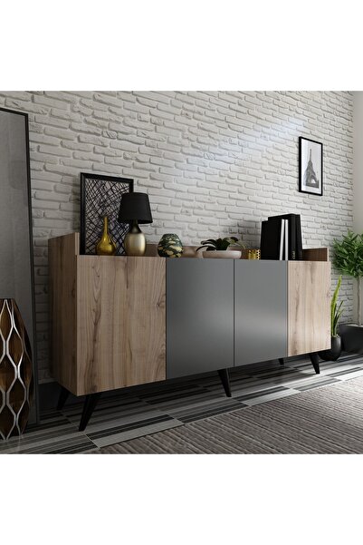 MOBİLYA GEZEGENİ Bremen Konsol Çırağan-antrasit 160 Cm