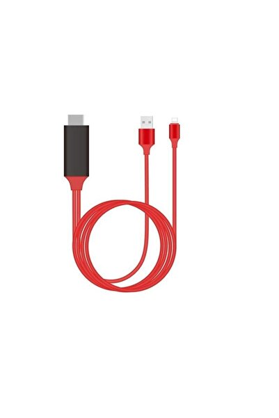 Temiz Pazar Lightning Hdmi Çevirici Dönüştürücü Tv Kablosu (iphone 5/6/7/8/x/xr/xs Plus Için)