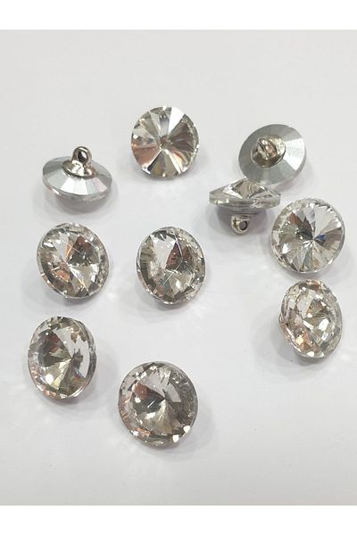CRYSTALSHOP 12mm Crystal Rhinestone Button (100 AD)