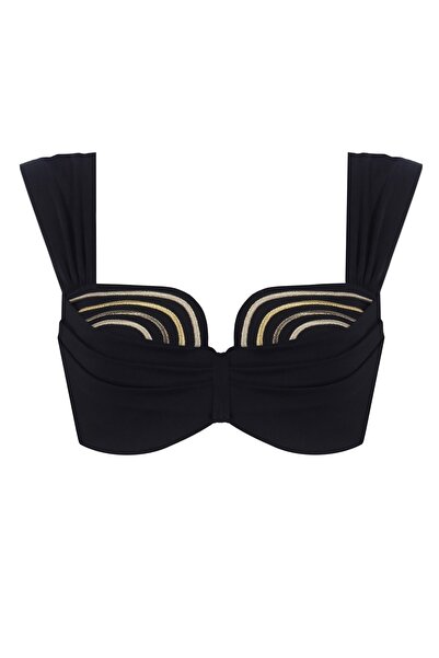 Monument Swimwear Artemis - Bikini Üstü - Siyah Altın