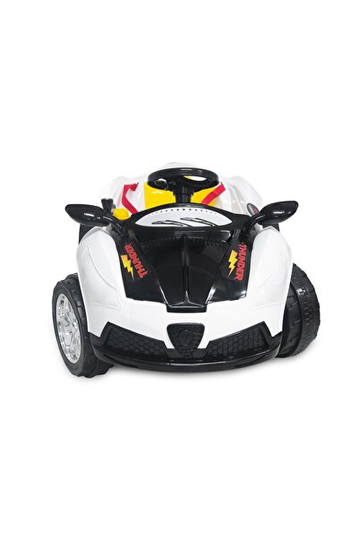 UJ Toys Thunder 12v Akülü Araba Beyaz - Siyah