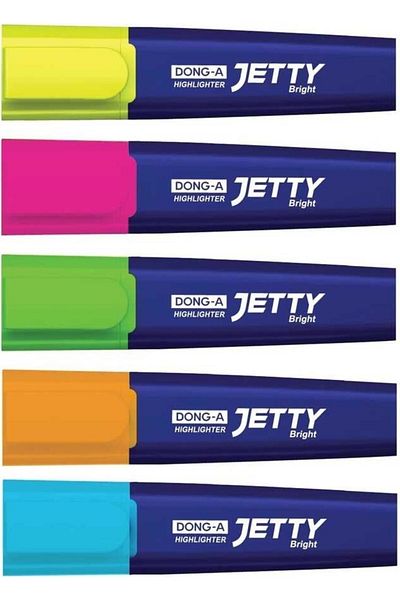 Dong-A Dong A Bright Colors Highlighter Jetty 5 Colors