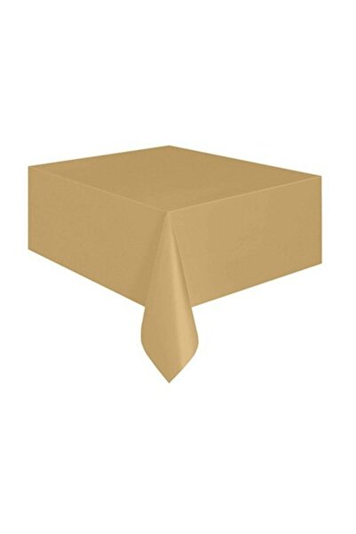 Parti Station مفرش طاولة بلاستيك ذهبي/ذهبي 137×183 سم