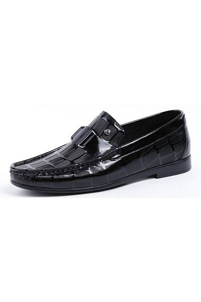 Pierre Cardin 2596 Μαύρα λουστρίνια ανδρικά Loafer casual δερμάτινα παπούτσια