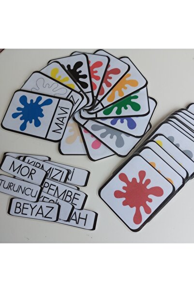 Etkinlik ve çocuk Montessori Color Cards