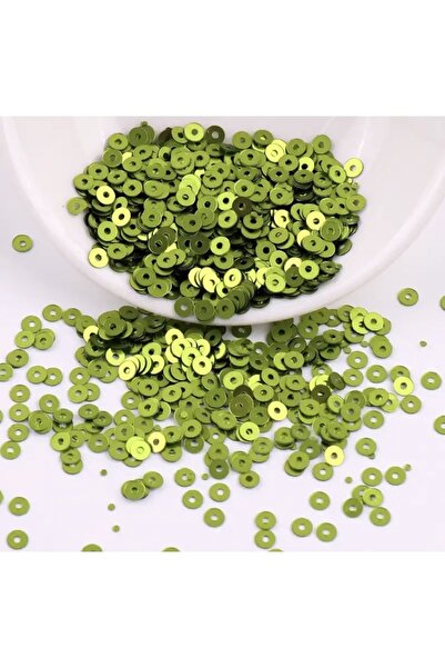 e tuhafiye 50 de grame de Oya verde, fulgi de decorare